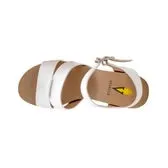 Volatile Agnes White Wedge Sandal