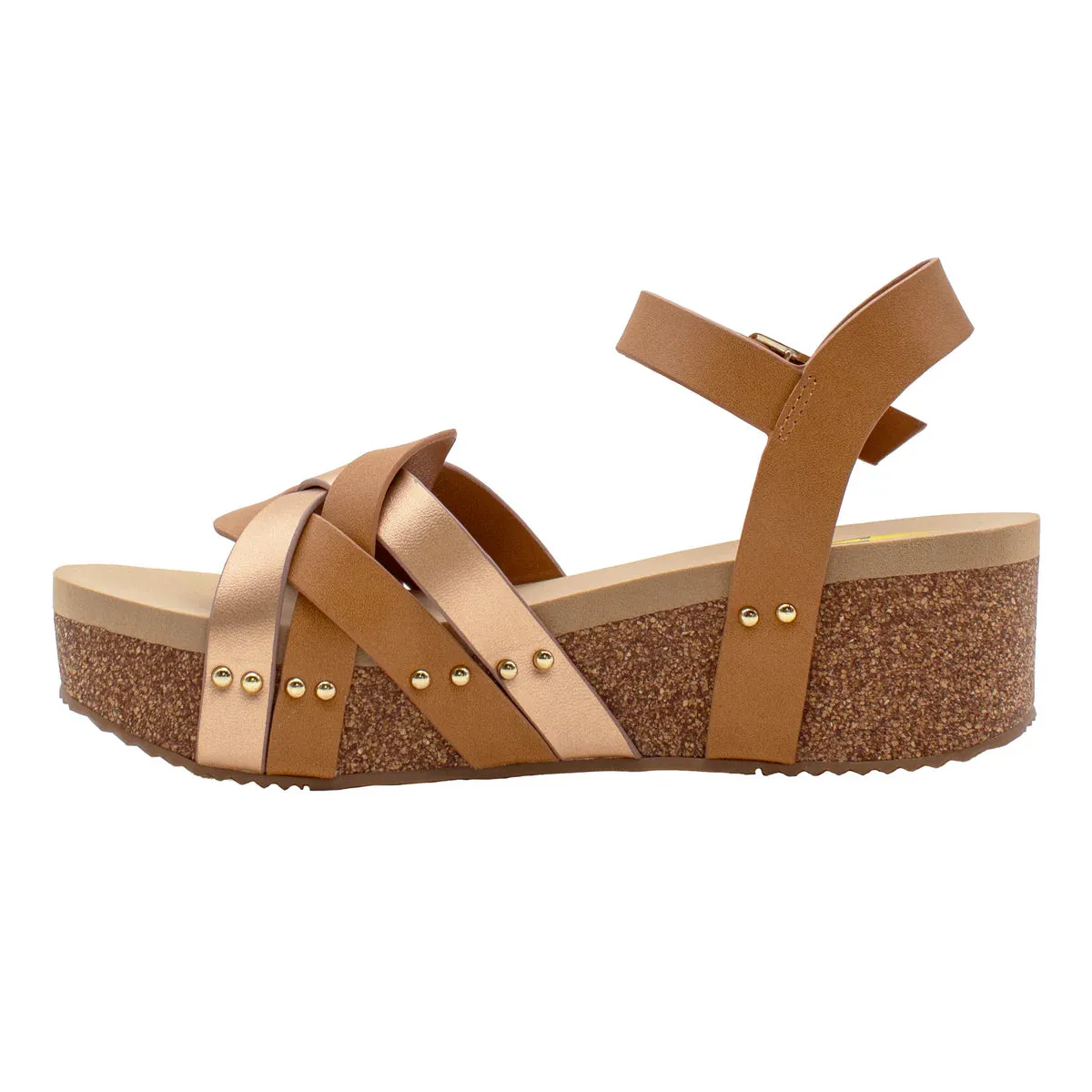 Volatile Edna Rosegold 2" Wedge Sandal