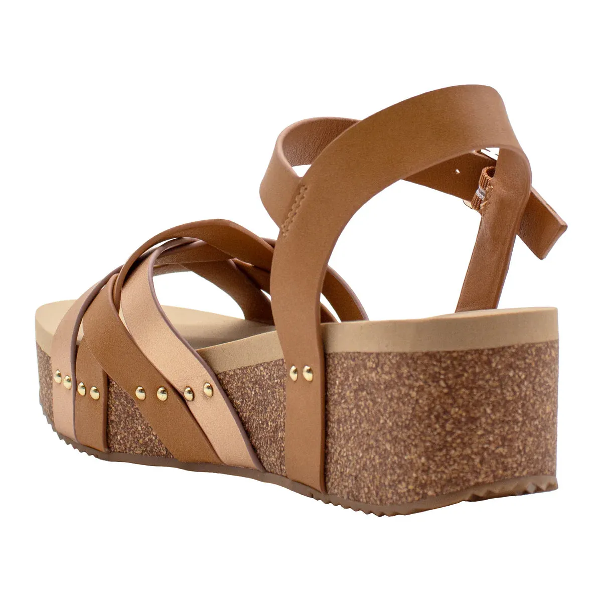 Volatile Edna Rosegold 2" Wedge Sandal