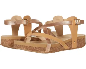 Volatile Engie Neutral Rose Gold Multi Strap Sandal