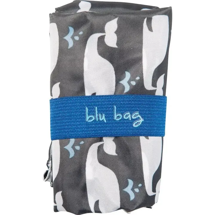 Whales Grey Reusable Bag
