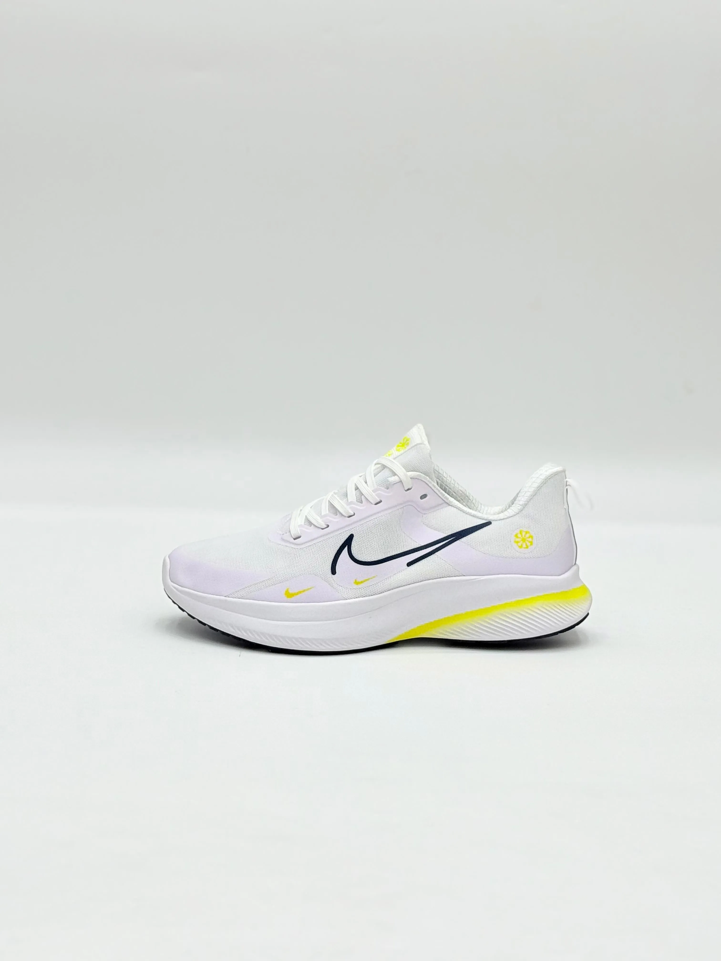 White & Coral Performance Sneakers – Lightweight & Stylish