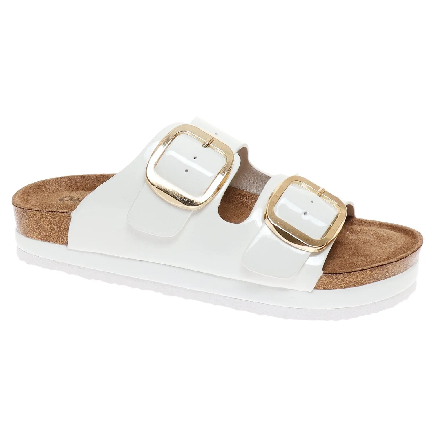 White Sunny Side Sandals