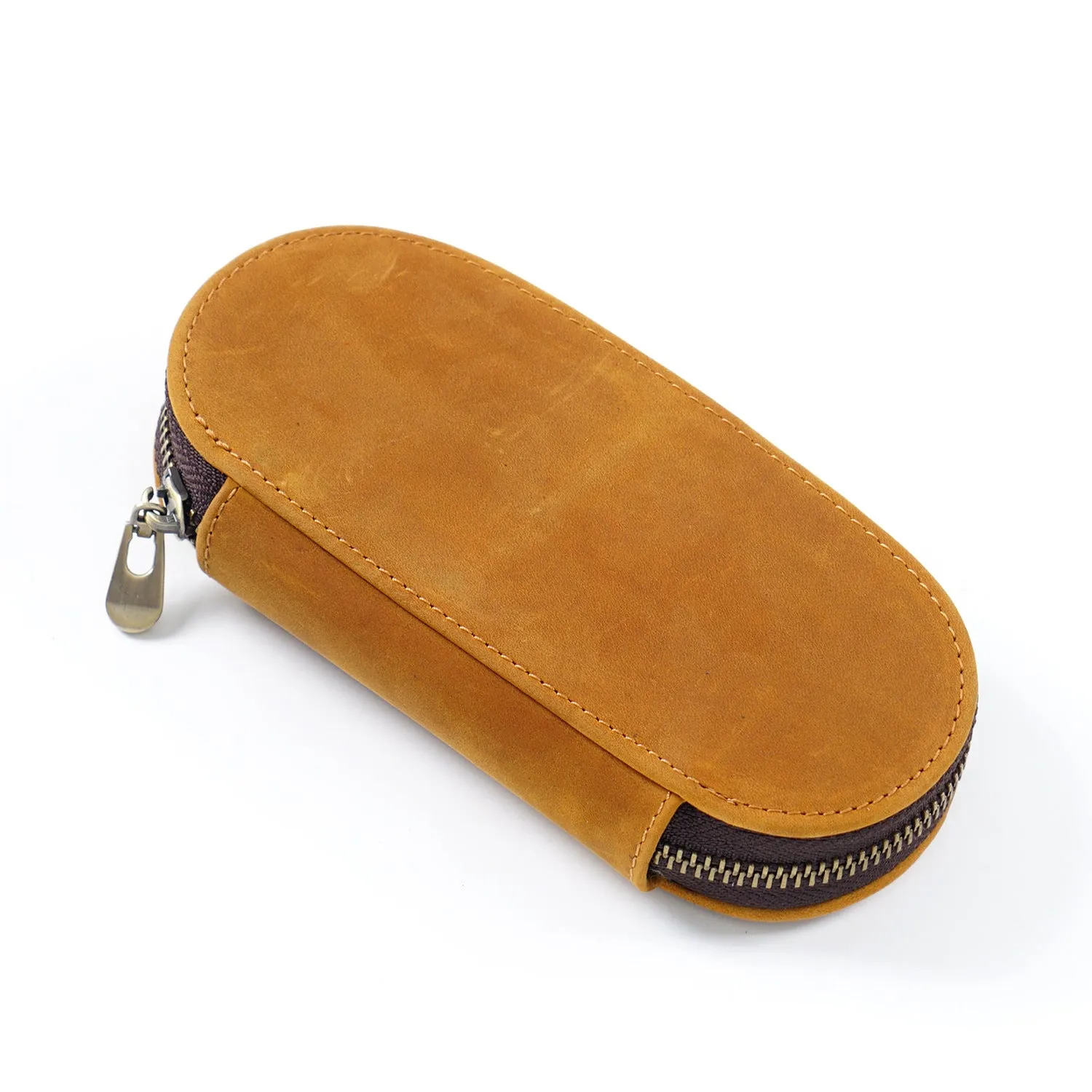 Wholesale Retro 3 Installed Elliptical Zipper with Convenient Pen Bag