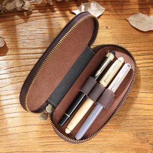 Wholesale Retro 3 Installed Elliptical Zipper with Convenient Pen Bag