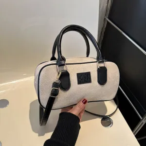 Wholesale retro matte texture handbag versatile shoulder synthetic leather crossbody bag