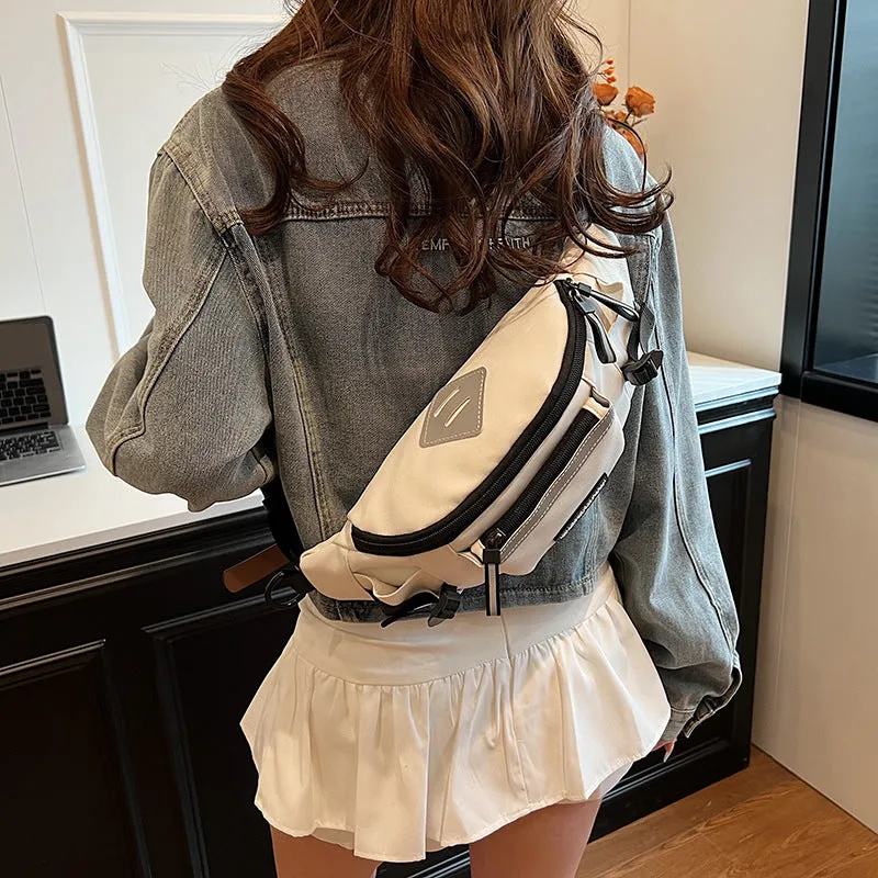 Wholesale Workwear style sports messenger bag large capacity versatile student cycling waist bag