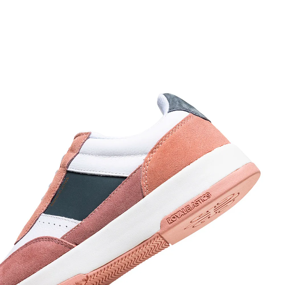 Women's Crown Lux White Pink Gray Leather Sneakers 97543-019