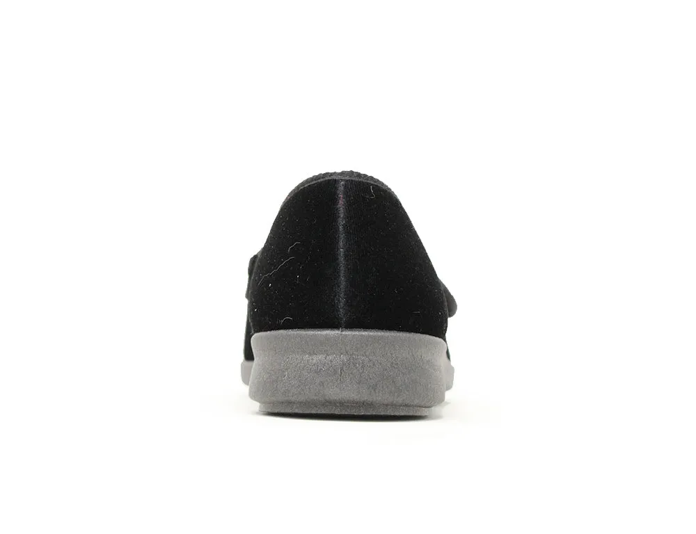 Womens Lightweight Nellie Black Slippers