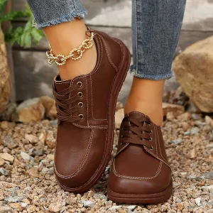 Women's Retro Lace Up Shoes 29816030C