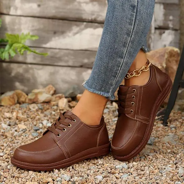 Women's Retro Lace Up Shoes 29816030C