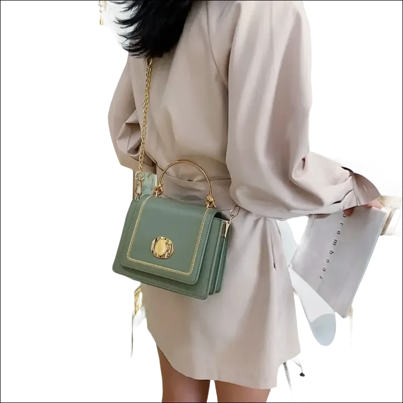 Yellow Leather Crossbody Bag Versatile Elegance