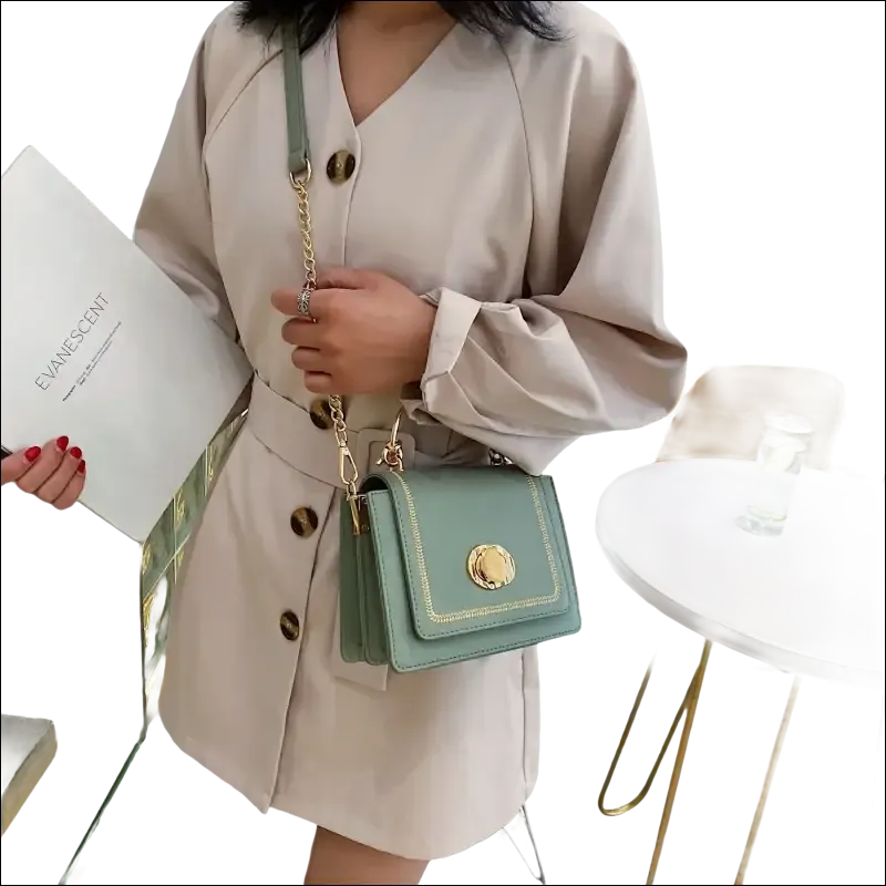 Yellow Leather Crossbody Bag Versatile Elegance