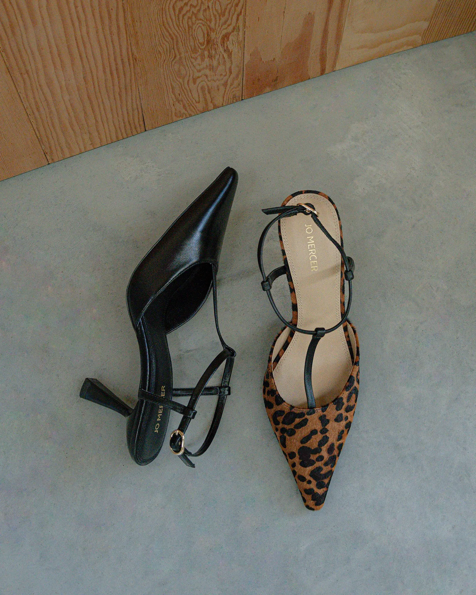 YULA MID HEELS LEOPARD HAIR ON LEATHER