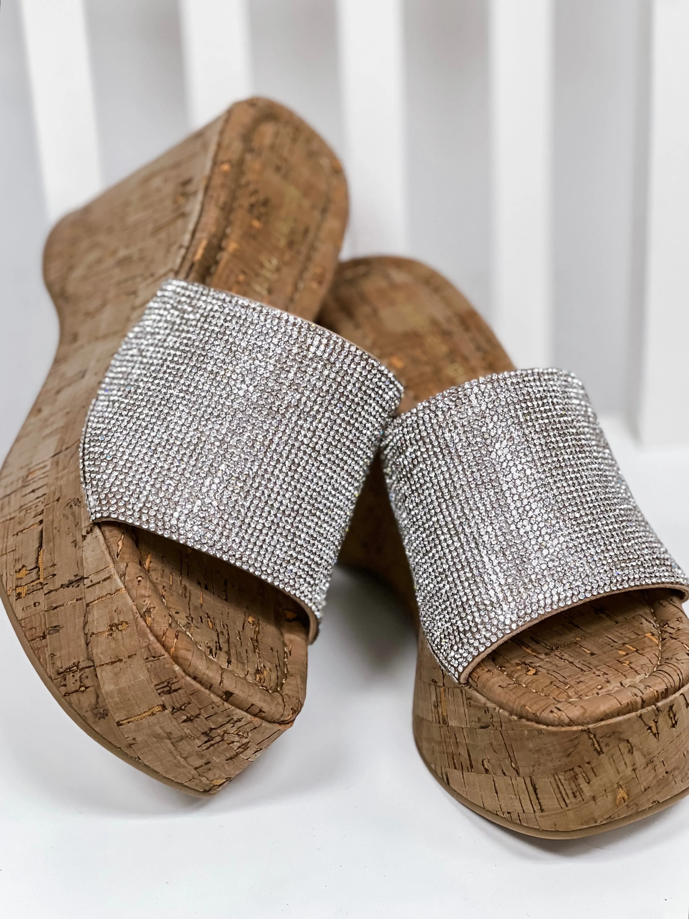 Zahara Cork Wedge- Multi